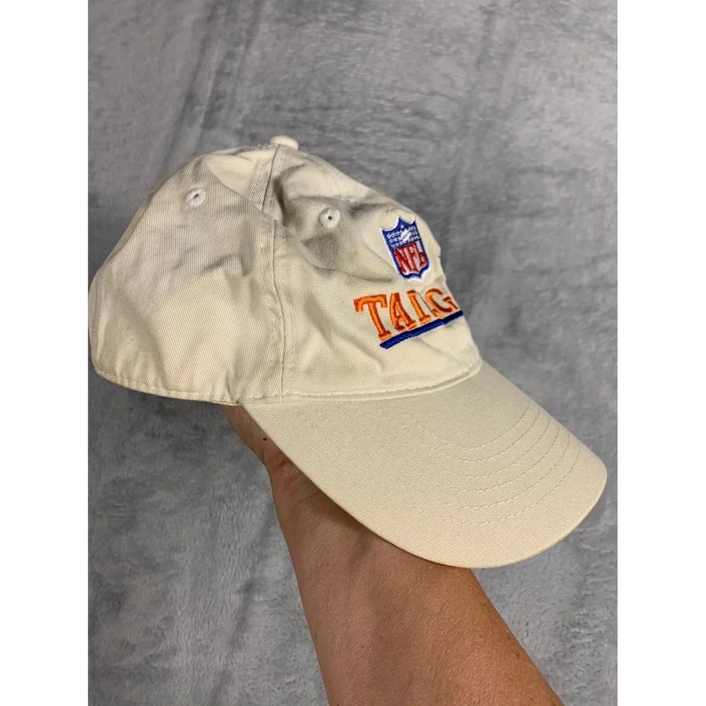 Vintage NFL Super Bowl Xli Tailgate Hat 2007 Miami Colts Bears Cream Strapback